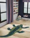 Whimsy Wonders Wool Collection Area Rug -  Bayou Runner Green  lifestyle 28