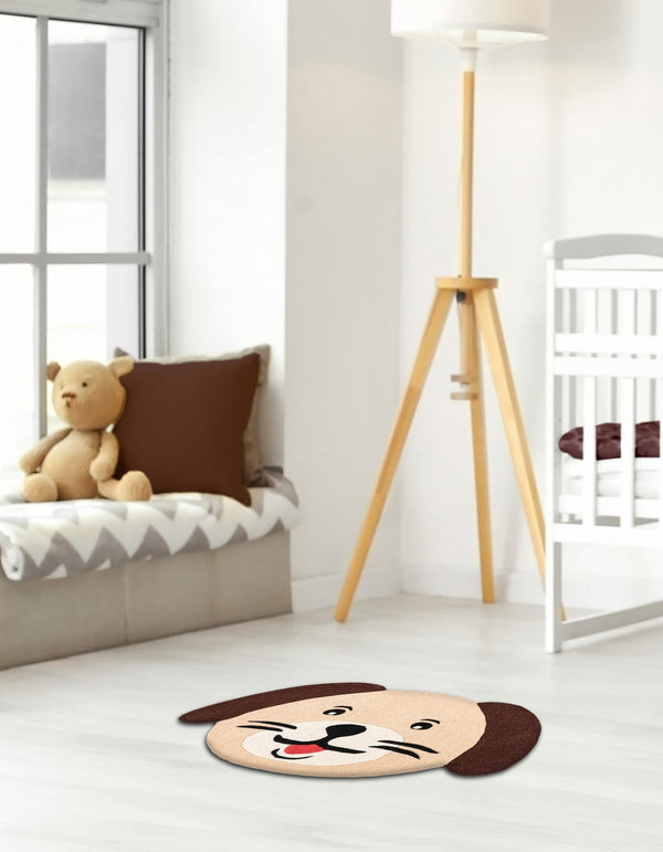 Whimsy Wonders Wool Collection Area Rug -  Fjord Rectangle Beige  lifestyle 8