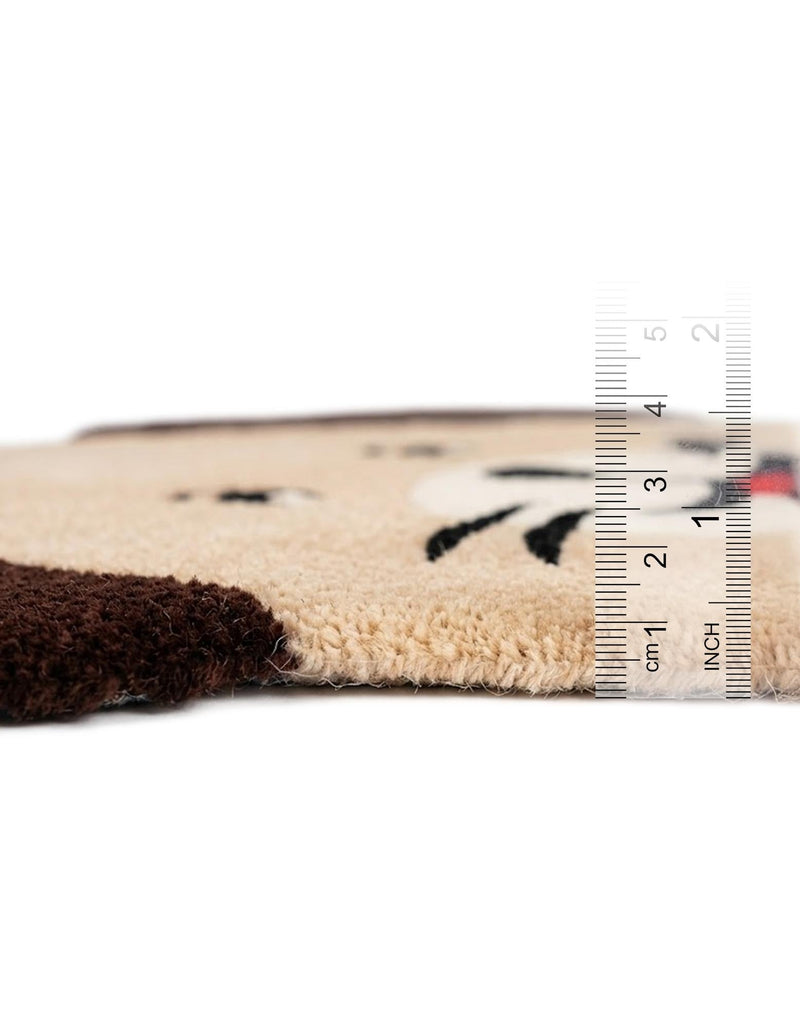 Whimsy Wonders Wool Collection Area Rug -  Fjord Rectangle Beige  lifestyle 13