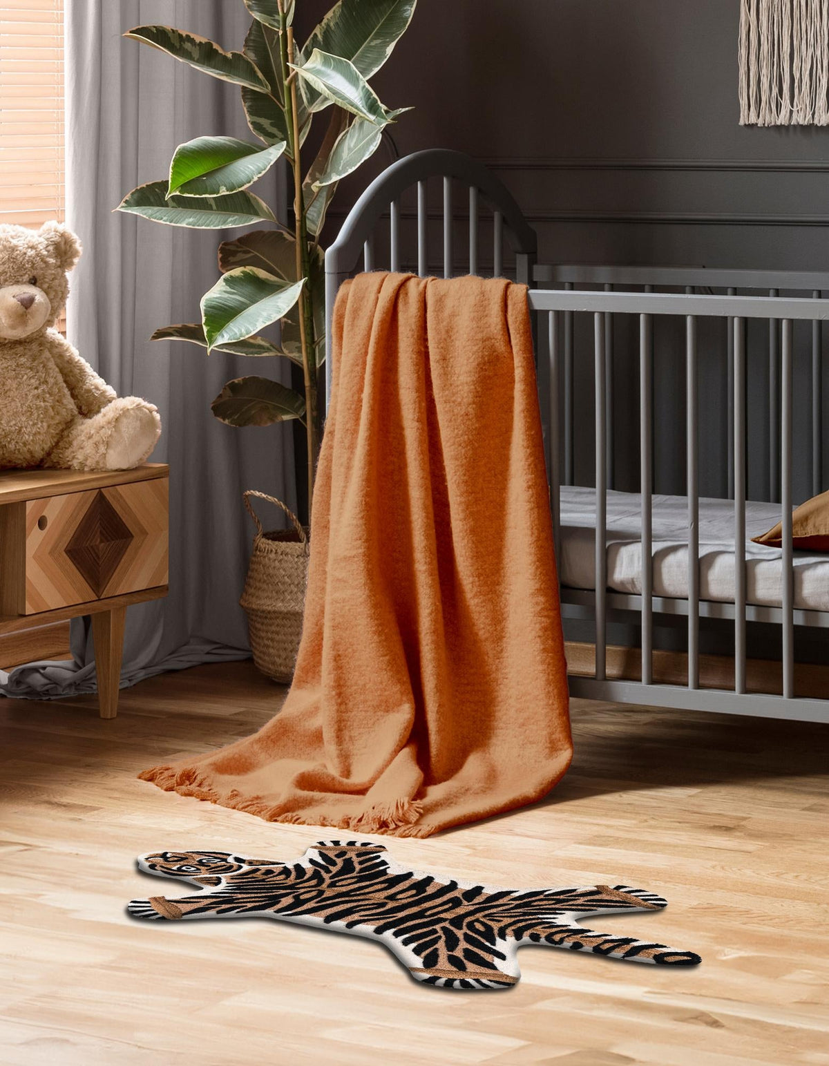 Whimsy Wonders Wool Collection Area Rug -  Delta Rectangle Brown  lifestyle 4