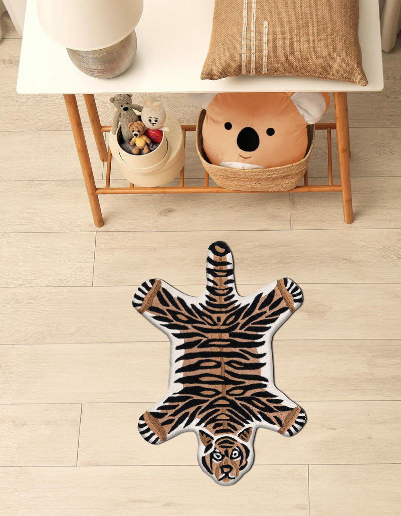 Whimsy Wonders Wool Collection Area Rug -  Delta Rectangle Brown  lifestyle 11