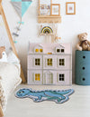 Whimsy Wonders Wool Collection Area Rug -  Grove Rectangle Blue  lifestyle 5