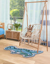 Whimsy Wonders Wool Collection Area Rug -  Grove Rectangle Blue  lifestyle 7