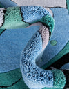 Whimsy Wonders Wool Collection Area Rug -  Grove Round Blue  lifestyle 15