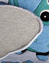 Whimsy Wonders Wool Collection Area Rug -  Grove Round Blue  lifestyle 16