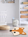 Whimsy Wonders Wool Collection Area Rug -  Meadow Round Orange and White  lifestyle 5