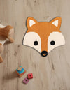 Whimsy Wonders Wool Collection Area Rug -  Meadow Round Orange and White  lifestyle 7