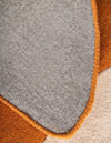 Whimsy Wonders Wool Collection Area Rug -  Meadow Round Orange and White  lifestyle 17