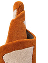 Whimsy Wonders Wool Collection Area Rug -  Meadow Round Orange and White  lifestyle 19