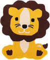 Whimsy Wonders Wool Collection Area Rug -  Jungle Rectangle Yellow Main