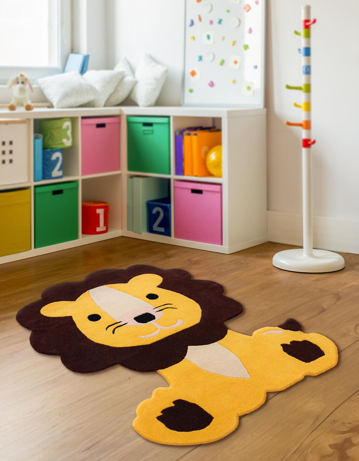 Whimsy Wonders Wool Collection Area Rug -  Jungle Rectangle Yellow  lifestyle 2