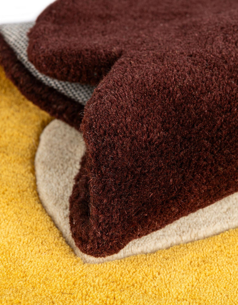 Whimsy Wonders Wool Collection Area Rug -  Jungle Rectangle Yellow  lifestyle 13