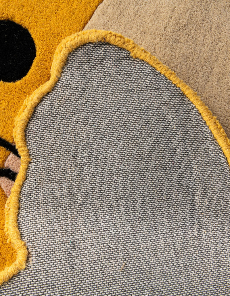 Whimsy Wonders Wool Collection Area Rug -  Jungle Rectangle Yellow  lifestyle 16