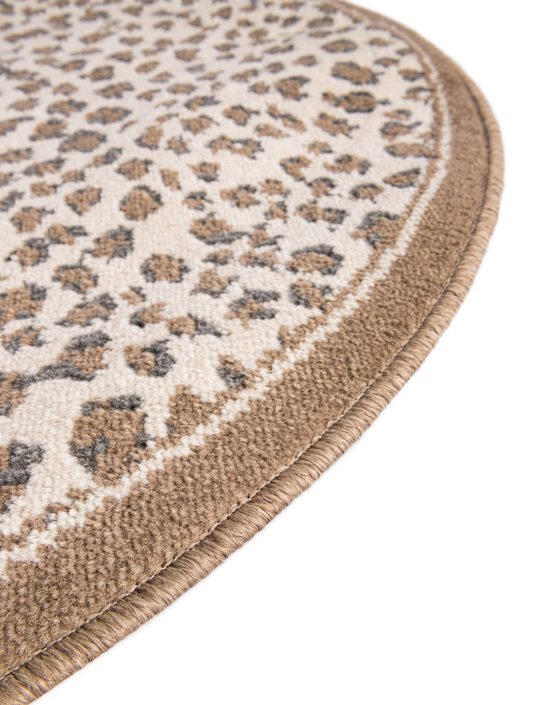 Savannah Sojourn Collection Area Rug - Serengeti Round Brown  lifestyle 113