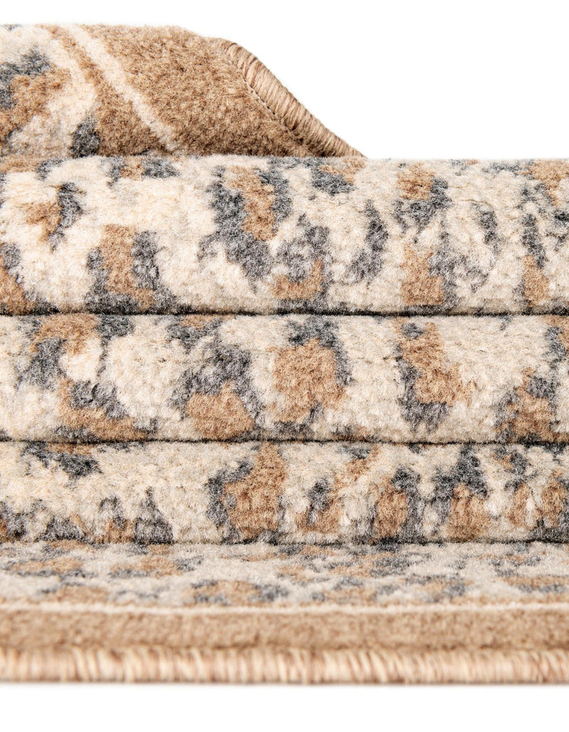 Savannah Sojourn Collection Area Rug - Serengeti Round Brown  lifestyle 162