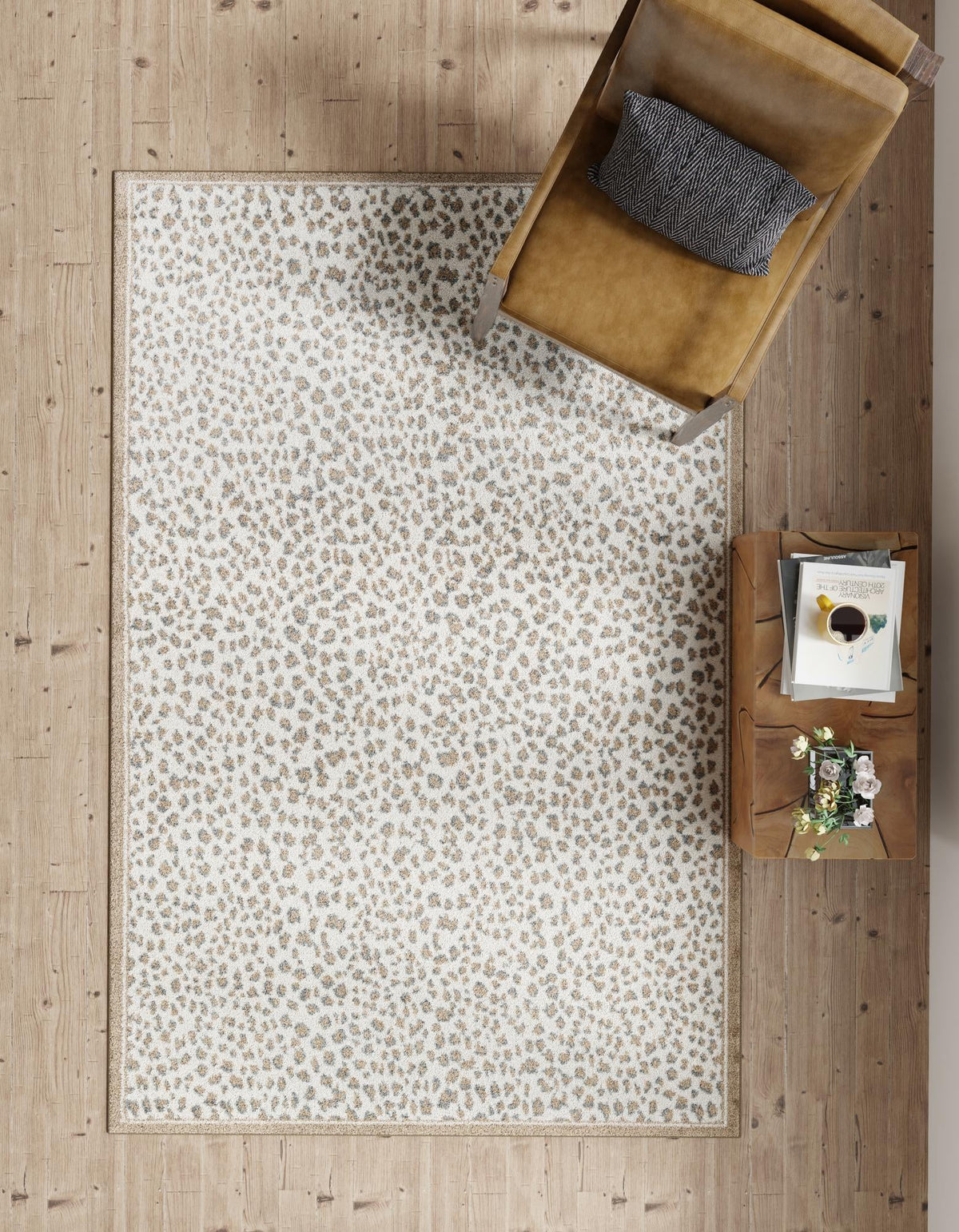 Savannah Sojourn Collection Area Rug - Serengeti Rectangle Brown  lifestyle 9