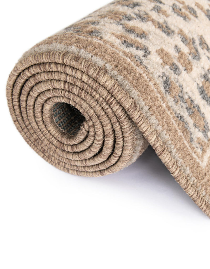 Savannah Sojourn Collection Area Rug - Serengeti Rectangle Brown  lifestyle 24