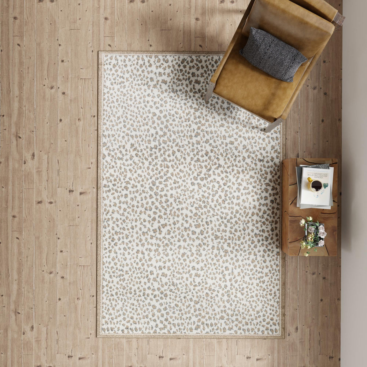 Savannah Sojourn Collection Area Rug - Serengeti Rectangle Brown  lifestyle 37