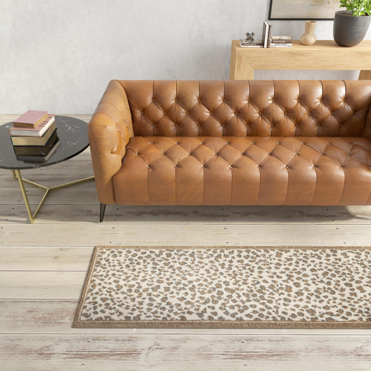 Savannah Sojourn Collection Area Rug - Serengeti Runner Brown  lifestyle 178