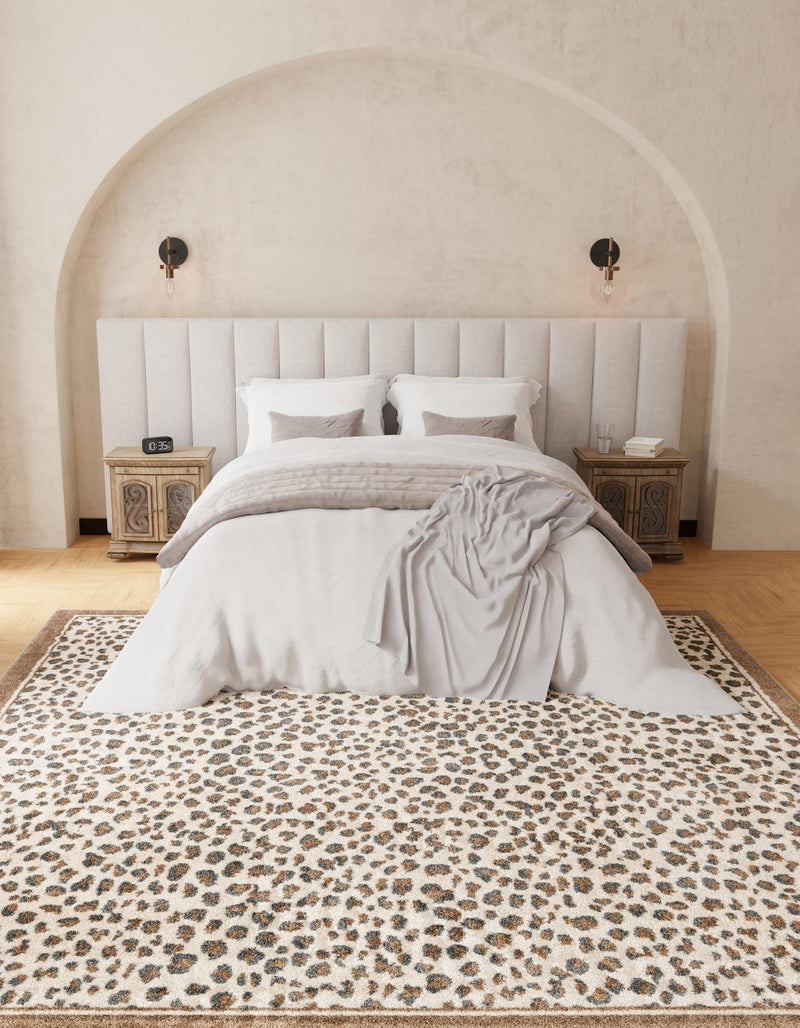 Savannah Sojourn Collection Area Rug - Serengeti Square Brown  lifestyle 89