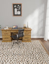 Savannah Sojourn Collection Area Rug - Serengeti Square Brown  lifestyle 117
