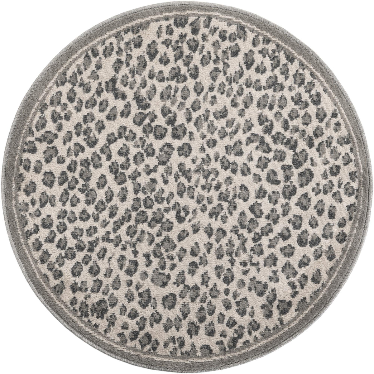 Savannah Sojourn Collection Area Rug - Serengeti Round Gray  lifestyle 44