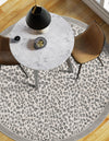 Savannah Sojourn Collection Area Rug - Serengeti Round Gray  lifestyle 58