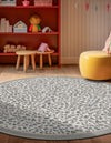 Savannah Sojourn Collection Area Rug - Serengeti Round Gray  lifestyle 71