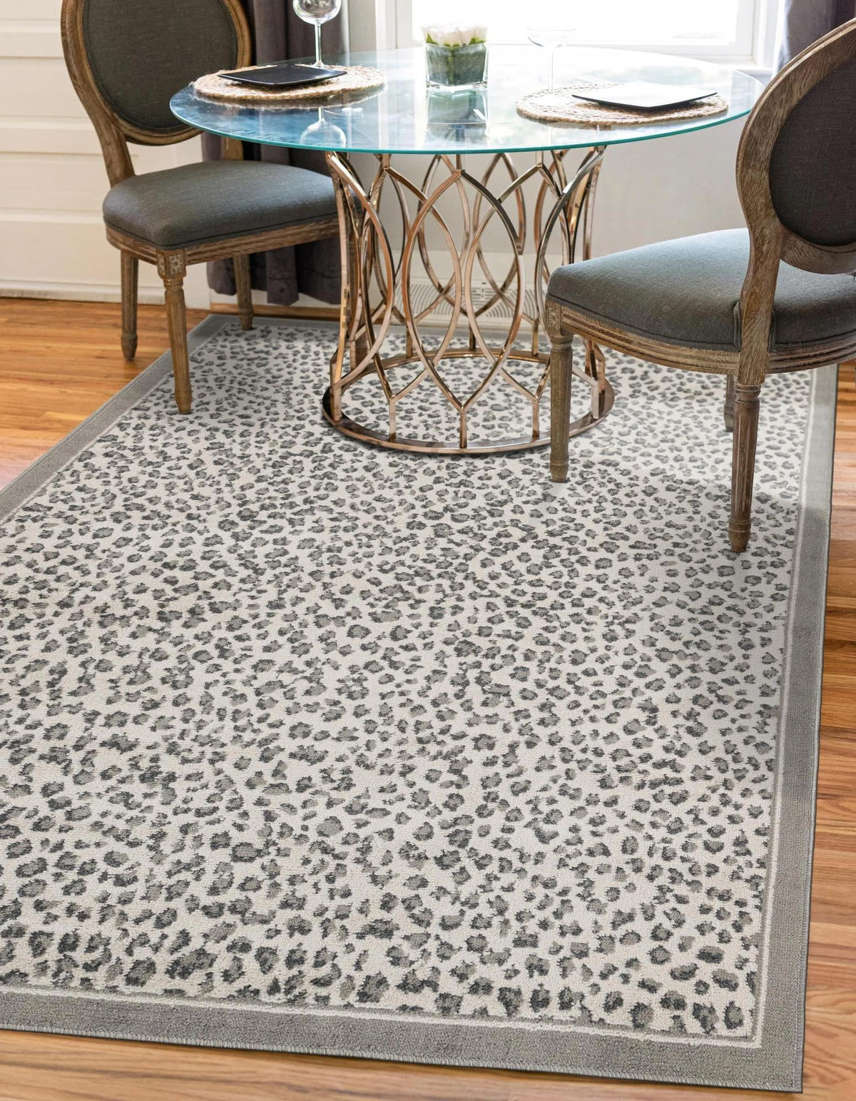 Savannah Sojourn Collection Area Rug - Serengeti Rectangle Gray  lifestyle 5