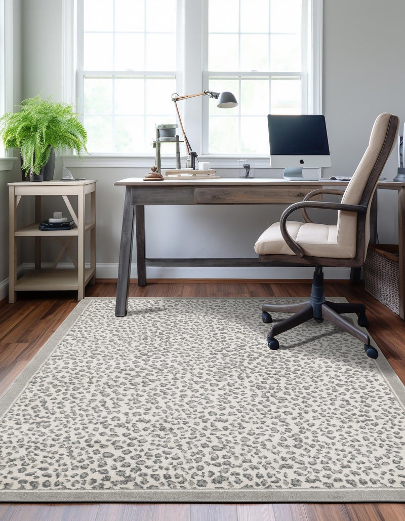 Savannah Sojourn Collection Area Rug - Serengeti Rectangle Gray  lifestyle 13