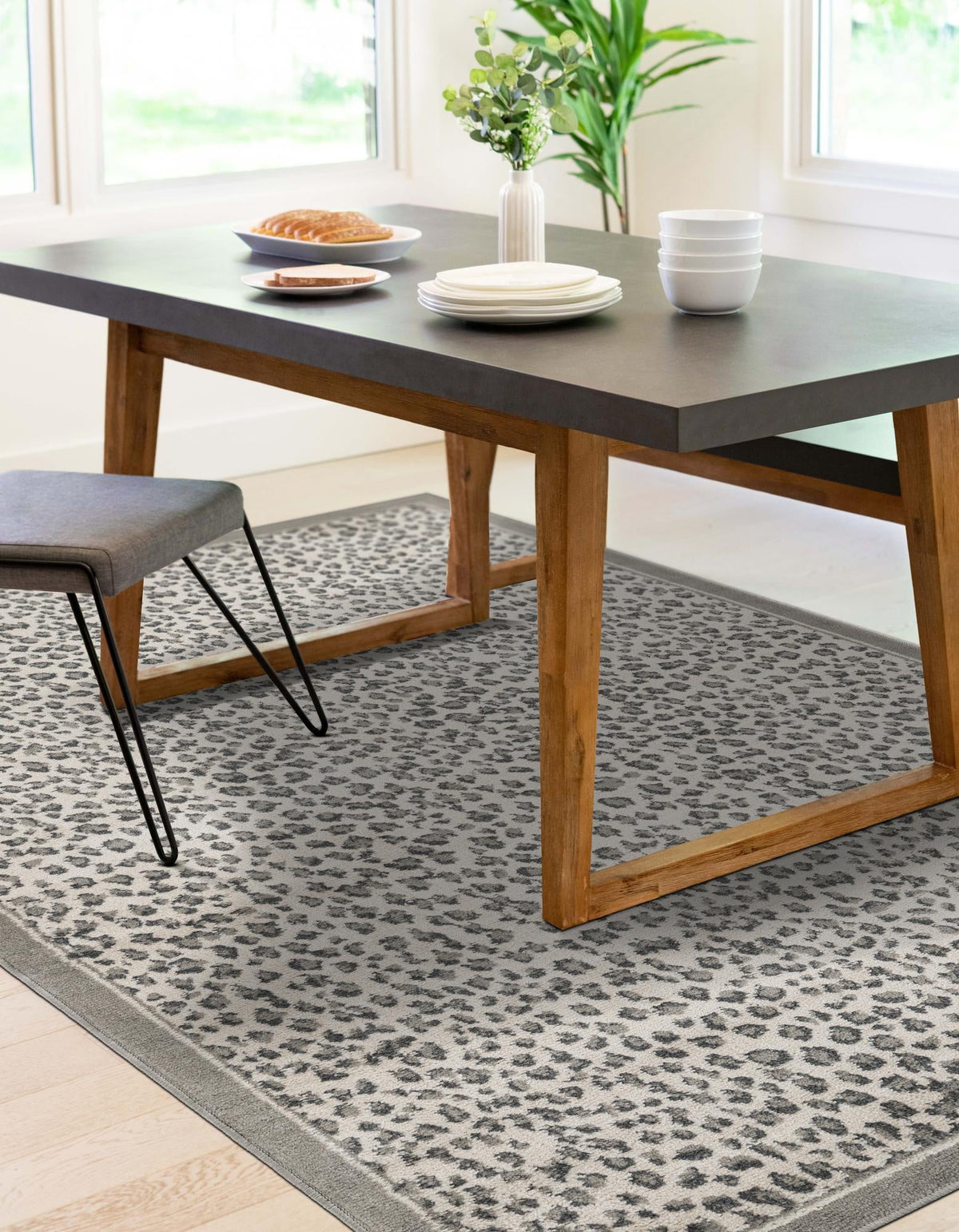 Savannah Sojourn Collection Area Rug - Serengeti Rectangle Gray  lifestyle 16