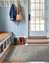 Savannah Sojourn Collection Area Rug - Serengeti Square Gray  lifestyle 82