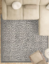 Savannah Sojourn Collection Area Rug - Serengeti Square Gray  lifestyle 173