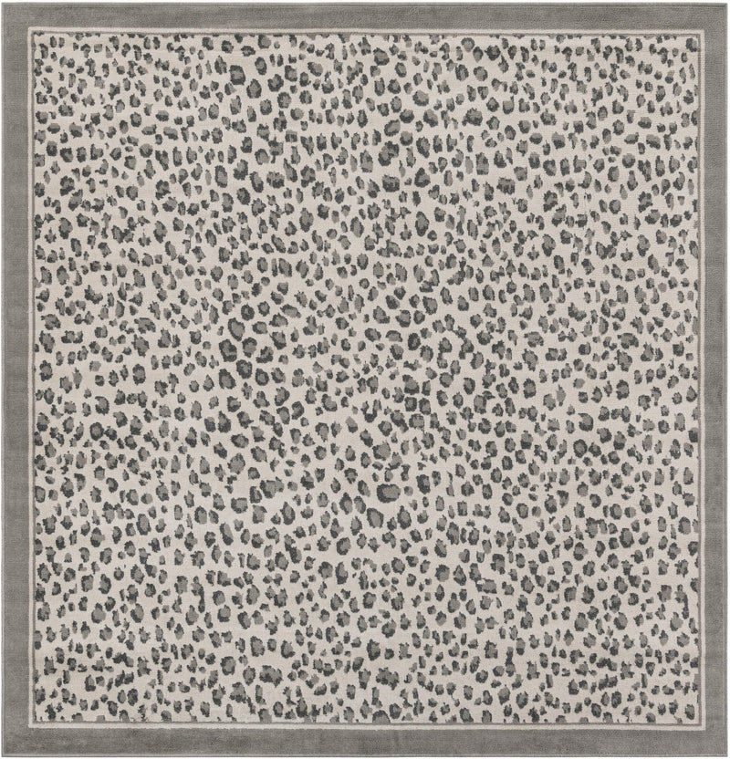 Savannah Sojourn Collection Area Rug - Serengeti Square Gray  lifestyle 45