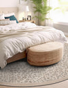 Savannah Sojourn Collection Area Rug - Serengeti Round Ivory  lifestyle 118