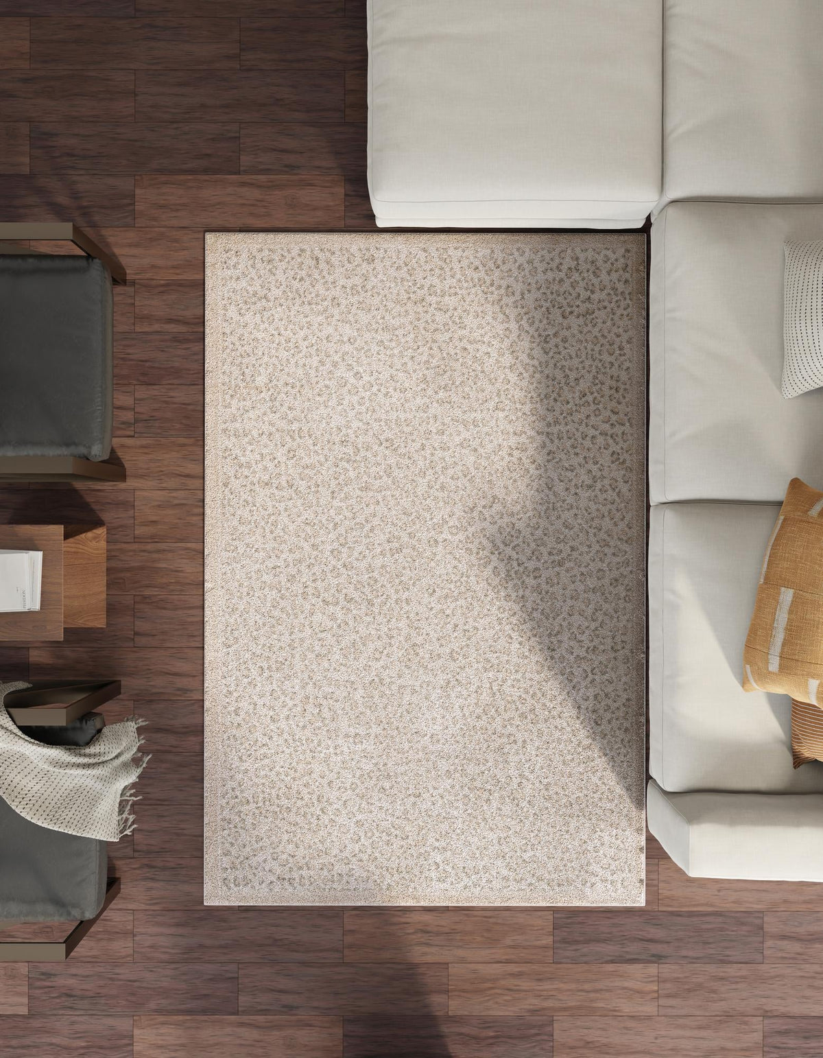 Savannah Sojourn Collection Area Rug - Serengeti Rectangle Ivory  lifestyle 30