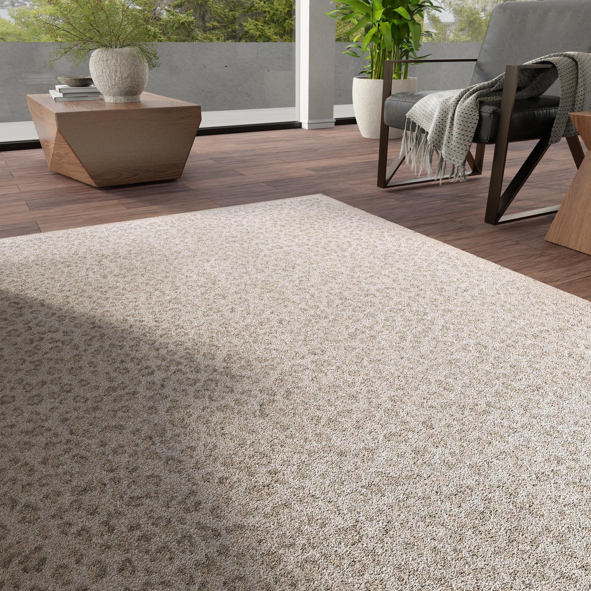 Savannah Sojourn Collection Area Rug - Serengeti Rectangle Ivory  lifestyle 36