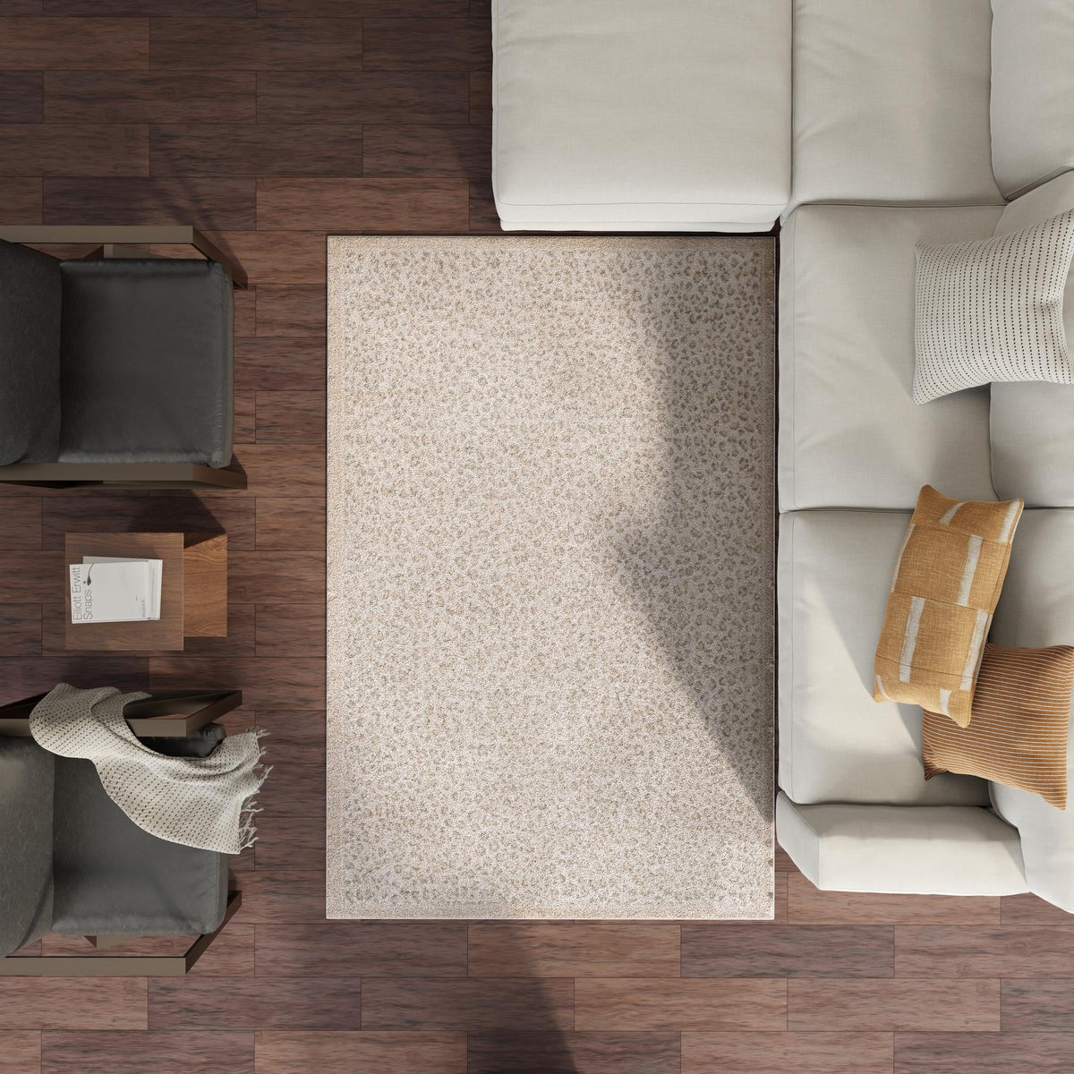Savannah Sojourn Collection Area Rug - Serengeti Rectangle Ivory  lifestyle 38