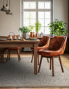 Savannah Sojourn Collection Area Rug - Serengeti Square Ivory  lifestyle 74