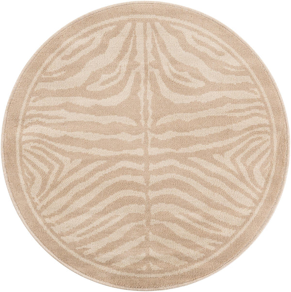 Savannah Sojourn Collection Area Rug -  Kalahari Round Beige and Ivory  lifestyle 43