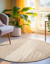 Savannah Sojourn Collection Area Rug -  Kalahari Round Beige and Ivory  lifestyle 58