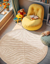 Savannah Sojourn Collection Area Rug -  Kalahari Round Beige and Ivory  lifestyle 70