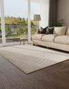 Savannah Sojourn Collection Area Rug -  Kalahari Rectangle Beige and Ivory  lifestyle 6