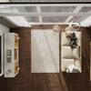 Savannah Sojourn Collection Area Rug -  Kalahari Rectangle Beige and Ivory  lifestyle 38