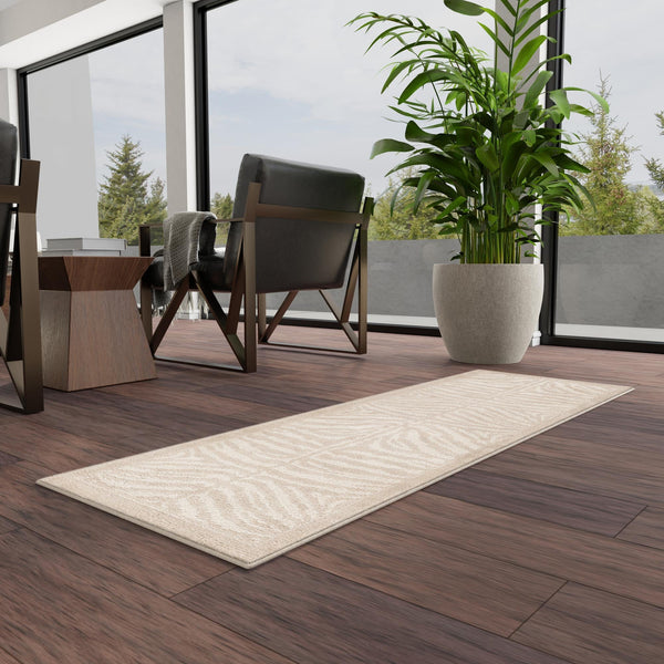 Savannah Sojourn Collection Area Rug -  Kalahari Runner Beige and Ivory  lifestyle 135