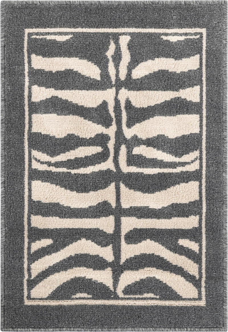Savannah Sojourn Collection Area Rug -  Kalahari Rectangle Gray and Ivory  lifestyle 4