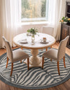 Savannah Sojourn Collection Area Rug -  Kalahari Round Gray and Ivory  lifestyle 65