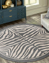 Savannah Sojourn Collection Area Rug -  Kalahari Round Gray and Ivory  lifestyle 77