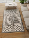 Savannah Sojourn Collection Area Rug -  Kalahari Rectangle Gray and Ivory  lifestyle 3