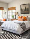 Savannah Sojourn Collection Area Rug -  Kalahari Square Gray and Ivory  lifestyle 55